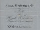 1858 ENTETE Adolphe Bertrand Hauts Fourneaux Forges Laminoirs Abbesse St Paul Les Dax Landes > Holagray Allary Bordeaux - 1800 – 1899