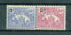 MADAGASCAR - TIMBRES-TAXE N°18* Et 19* MH Trace De Charnière SCAN DU VERSO - Palais Royal De Tananarive Surchargés. - Timbres-taxe