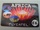 NETHERLANDS /  PREPAID / LYCATEL / AFRIKA / LION/ELEPHANT//ZEBRA/ FLOWER/  € 6,-  USED  ** 15247** - Private