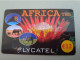 NETHERLANDS /  PREPAID / LYCATEL / AFRIKA / LION/ELEPHANT//ZEBRA/ FLOWER/  € 12,-  USED  ** 15248** - Private