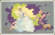 BUSI  SIGNED 1930s POSTCARD - WOMAN & SHEEP & FLOWERS - EDIT DEGAMI 3549  (4701) - Busi, Adolfo