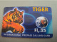 NETHERLANDS /  PREPAID /  TIGER PHONE CARD / TIGRE   /      HFL 25,-/  USED  ** 15288** - Privadas