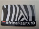 NETHERLANDS /  PREPAID /  AFRIKA KAART/ ZEBRA    /  € 10,-/  USED  ** 15292** - Privé