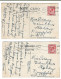 2 Photogravure Postcards, Northamptonshire, Northampton, Gold Street, Abington Park, Museum, Church. 1920. - Northamptonshire