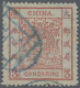 China: 1882, Large Dragon Large Margins 3 Ca. Brownish Red, Canc. Blue Seal "Pek - 1912-1949 República