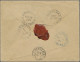 China: 1888, Small Dragon 3 Ca. Violet (2) Tied Blue Seal "Peking" To Cover W. O - 1912-1949 República
