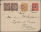 Delcampe - China: 1898, Coiling Dragons, Five Cover Fronts Used To Peking: 2 C. Franks With - 1912-1949 République