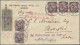 China: 1923/35, Early Airmail Cover Addressed To Sweden Bearing Three Junk Secon - Cartas & Documentos