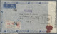 China: 1932/44, Registered Airmail Cover Addressed To New York, U.S.A. Bearing S - Cartas & Documentos