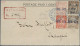 China - Shanghai: 1893, Envelope Embossed 1 Cent Uprated Surcharges ½ C. On 5 C. - Other & Unclassified