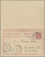 China - Post Marks: 1897 (Jan 15) 10pf Postal Stationery Card With Paid Reply (w - Autres & Non Classés