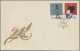 Delcampe - China (PRC): 1958/62, Unaddressed Cached Official FDC (5) Of Issues S23, S34 (tw - Lettres & Documents