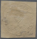 India: 1852 Scinde Dawk ½a. White, Used And Cancelled By Diamond Of Dots, Cut Sq - 1852 Provincie Sind