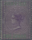 India - Service Stamps: 1866 Fiscal Stamp In Purple Optd. "SERVICE/TWO ANNAS" In - Official Stamps