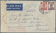 India  - Used Abroad: 1945 Censored Airmail Cover Sent From SHARJAH To Karachi, - Jemen