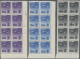 Japan: 1951, Horyuji Pagoda Airmails, With Zeroes: Complete Set, 30y Sen With Bo - Other & Unclassified