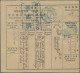 Delcampe - Japanese Occupations WWII: 1944, Uniform Ovpt. On Four Inland Transfer Forms: 30 - Indonesië