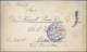 Camp Mail Tsingtau: Aonogahara, 1917 (ca.) Cover With Large Blue Camp Seal And H - Deutsche Post In China