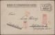 Camp Mail Tsingtau: Ninoshima, 1918, Camp Printed Envelope Pmkd. "Ninoshima 7.4. - China (kantoren)