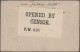 Camp Mail Tsingtau: Ninoshima, 1918, Camp Printed Envelope Pmkd. "Ninoshima 7.4. - Chine (bureaux)