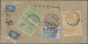 Mongolia: 1931 Registered Red Band Cover From Ulan Bator To China, Franked By 19 - Mongolie