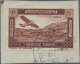 Syria: 1934, 10th Anniversary Of Republic, Airmail Stamp 100pi. Brown Imperforat - Syrien