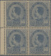 Thailand: 1899-1904 'King Chulalongkorn' 14a. Blue, Left-hand Marginal Block Of - Thailand