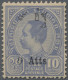 Thailand: 1908 Provisional 9a. On 10a. Ultramarine, Overprint Variety "HATTS" Fo - Thaïlande