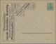 Thematics: Advertising Postal Stationery: 1902, Dt. Reich, 5 Pf Grün Germania, Z - Sonstige