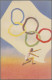 Thematics: Olympic Games: 1940, Tokyo, Real Used Card Showing Long Jump Athlete - Other & Unclassified