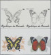 Thematics: Animals-butterflies: 1984, Burundi. Butterflies (Papilio Hesperus, Be - Butterflies