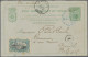 Belgian Congo  - Postal Stationery: 1895/1896, Two Uprated Cards Form Boma To An - Andere & Zonder Classificatie