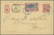 Belgian Congo  - Postal Stationery: 1895/1896, Two Uprated Cards Form Boma To An - Sonstige & Ohne Zuordnung