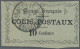 French Congo: 1891 Parcel Stamp 10c. Black On Greenish Blue, Type I, Used With " - Gebraucht