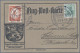 Delcampe - Air Mail - Germany: 1912 Vier Karten Mit Flugpost Am Rhein & Main, Frankiert Mit - Luft- Und Zeppelinpost