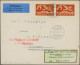 Air Mail - Germany: 1926,20.4., Erstflug Düsseldorf-Basel Auf Brief (oben Etwas - Airmail & Zeppelin