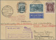 Skid Flight Mail: 1932 (28./29.6.), Mit Luftpost Zum Dampfer "EUROPA" / Deutsche - Luft- Und Zeppelinpost