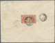 Bosnia + Herzegovina: 1893, 5kr. Red, Horizontal Pair, Correct 10kr. Rate On Rev - Bosnien-Herzegowina