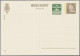 Denmark - Postal Stationery: 1965, Double Card Cypher 5ö. Green+ Frederik 25ö. B - Entiers Postaux