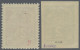 Estonia: 1922, Weaver 2m. Green, Imperforate Proof And 2½m. Claret, Both On Sati - Estland