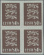 Estonia: 1928/1929, Definitives Coat Of Arms "Lion", 80s. Deep Brown, Imperforat - Estland