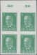 Estonia: 1936, Definitives President Päts, 5s. Bluish Green, Imperforate Top Mar - Estland