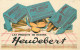 Carte PUBLICITAIRE   HEUDEBERT    " Biscottes" - Publicité
