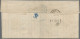 France: 1849 Ceres 1fr. Pair, 25c. Pair And 10c. Used On Printed Letter (Horticu - Covers & Documents