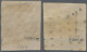 France: 1849 Ceres 1fr. Carmine, Two Singles Used With Faults, One Cancelled By - Used Stamps