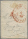 France: 1849 Ceres 1fr. Carmine Horizontal Pair, Used On Small Part Of Cover (pr - Other & Unclassified