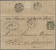 France: 1877, Sage 1fr. Olive, Two Lettersheets To Same Address In Rio De Janeir - Brieven En Documenten