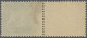 France: 1926, Pasteur 30c. Green, Vertical Pair Showing Variety "fixed Paper Web - Gebruikt