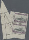 Greece: 1927 Definitive 3dr. Bottom Left Corner Pair MISPERFORATED Due To Folded - Unused Stamps