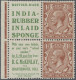 Great Britain - Se-tenants: 1924, Part Of Booklet Pane With 2 X 1 ½d Red-brown K - Andere